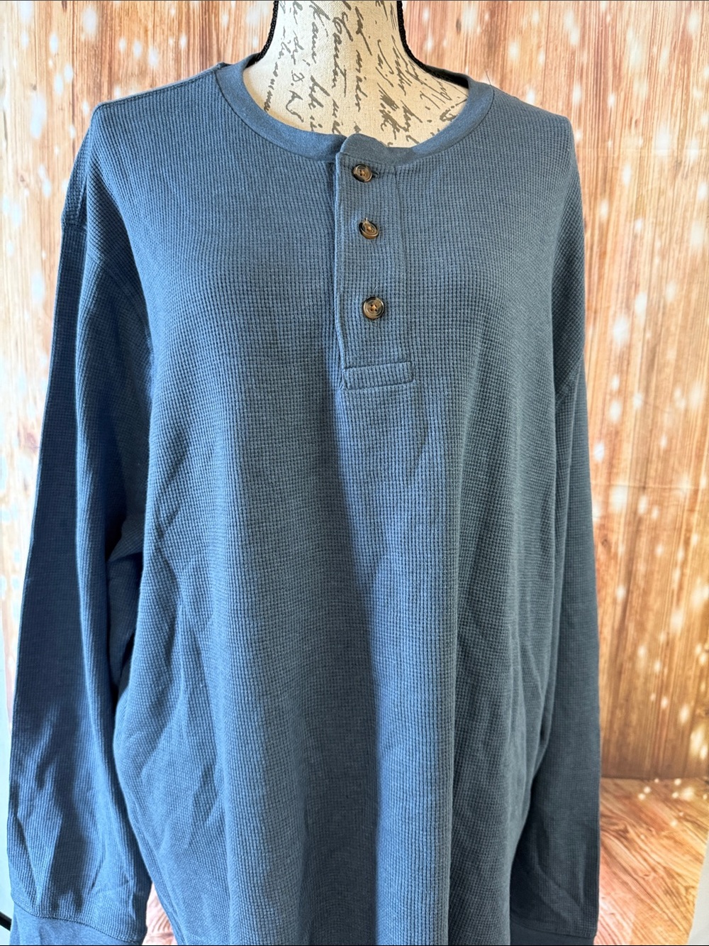 Ocean+ Coast Men's Slate Blue Long-Sleeve Henley